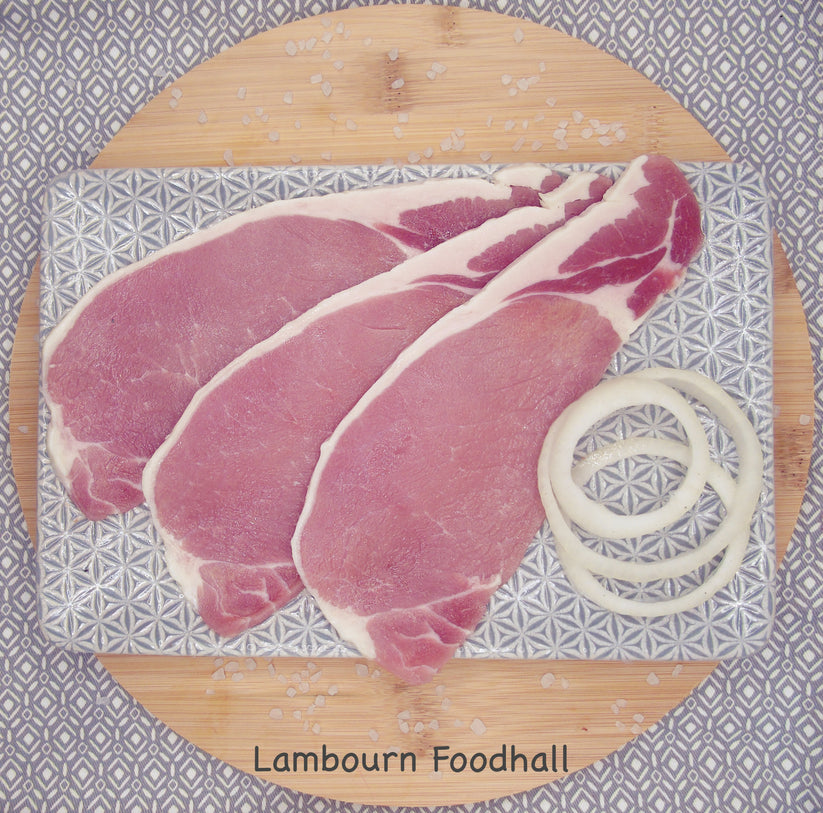Dry Cured Back Bacon / Swindon Butchers Lambourn Foodhall